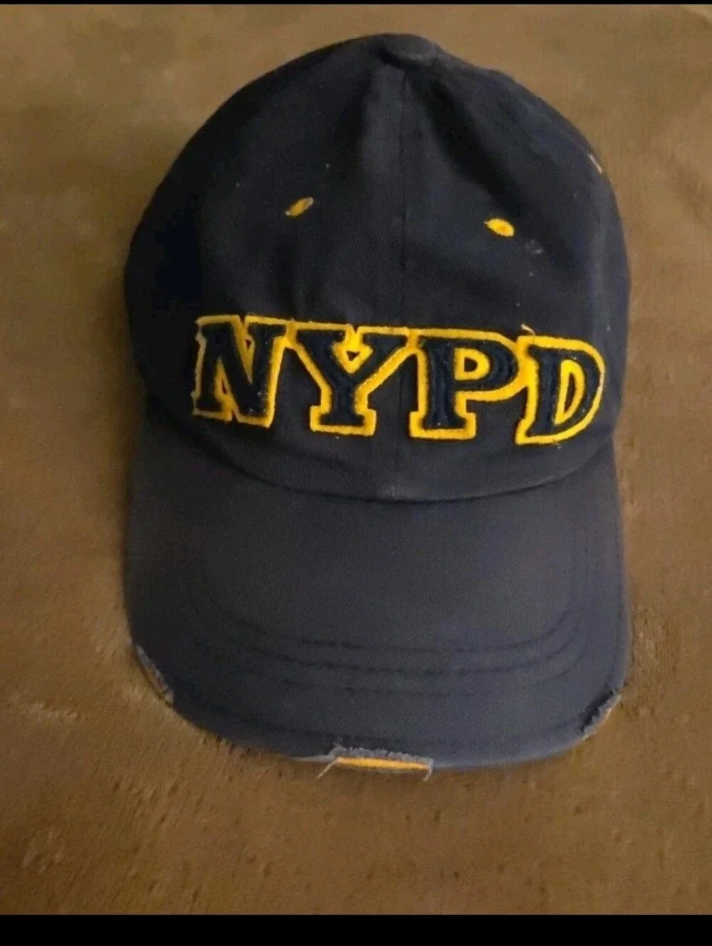 NYPD New‎ York Police Department Baseball Cap Adjustable Distressed